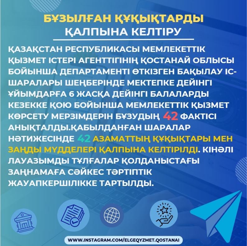 Бұзылған құқықтарды қалпына келтіру