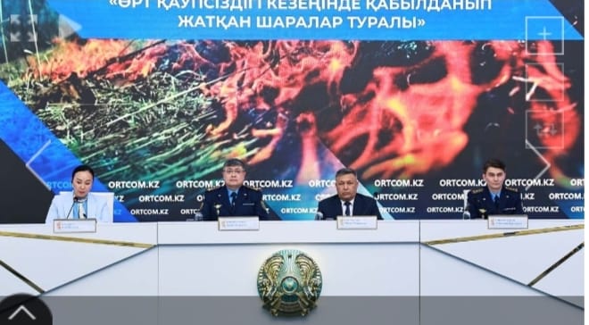 МЧС РК продолжает работу по предупреждению природных пожаров и защите населения