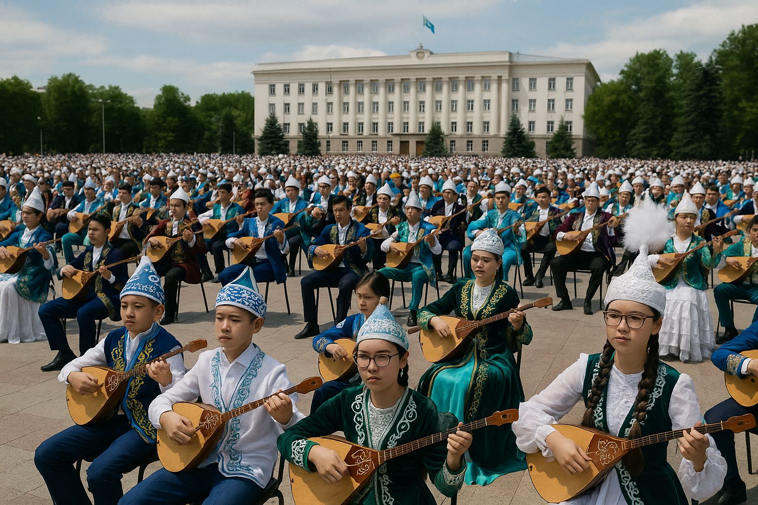 В Акмоле 3000 домбристов одновременно сыграют кюй