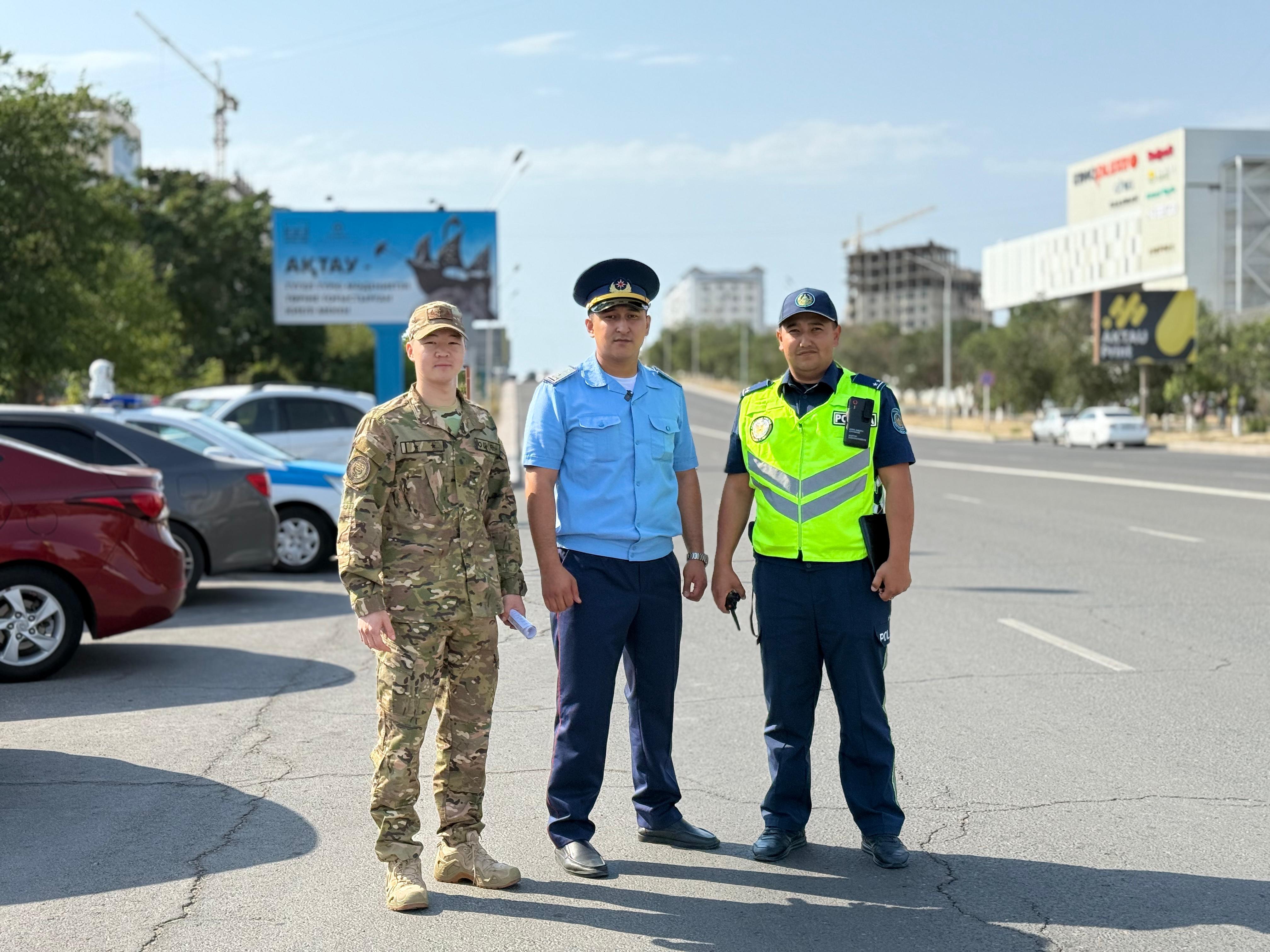 Автокөліктегі өрт қауіпсіздігі бойынша бірлескен нұсқаулық шарасы өткізілді