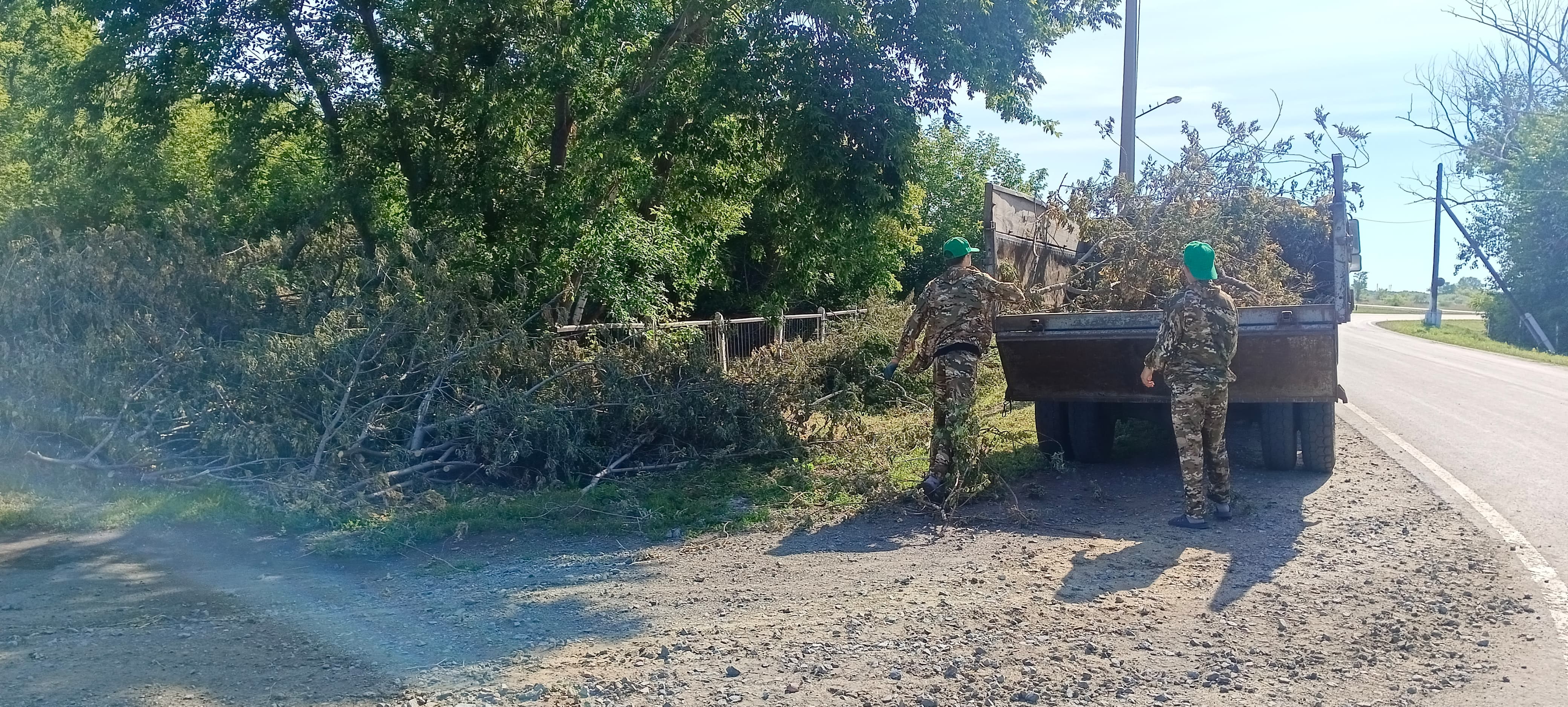 Благоустройство в селе Костряковка в рамках эко-программы «Таза Қазақстан»