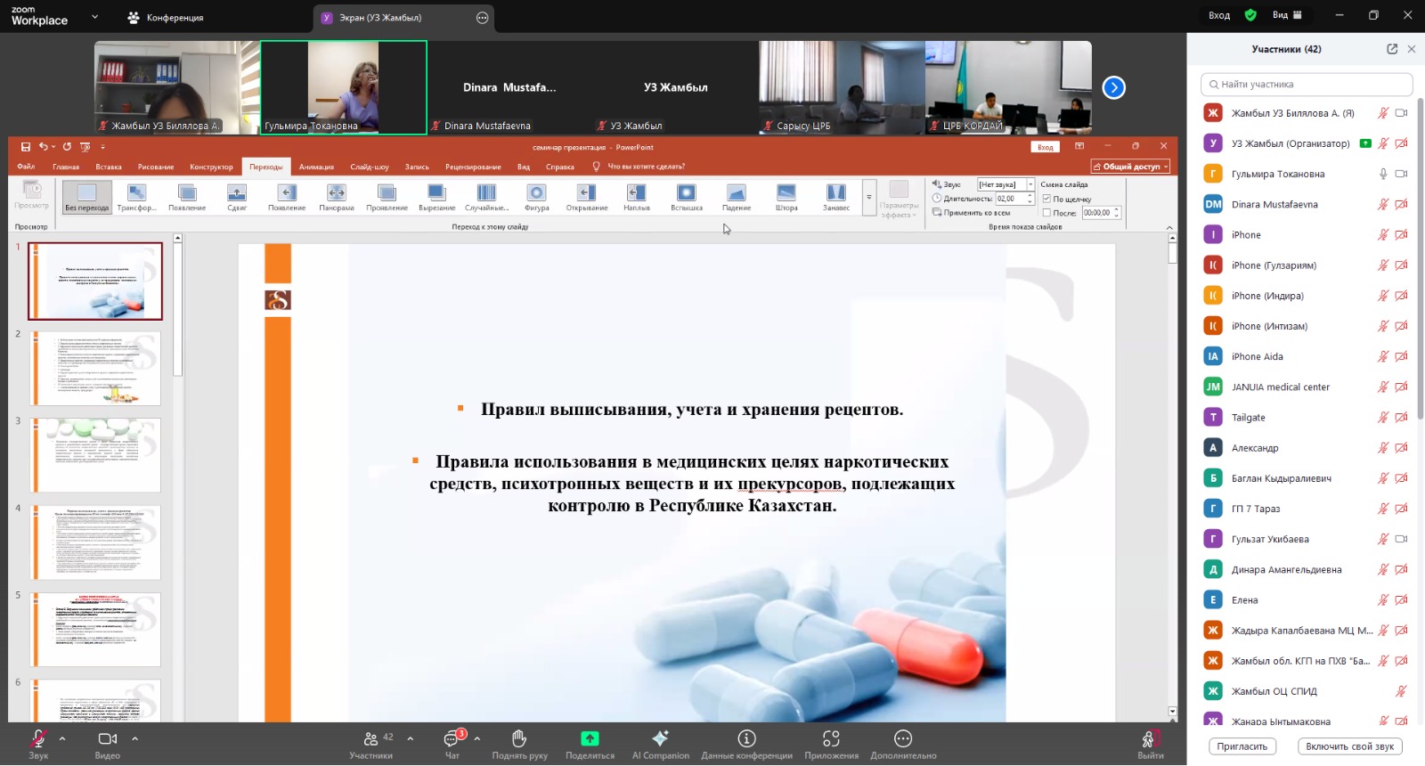 Департаментпен Медициналық және фармацевтикалық ұйымдармен онлайн форматта түсіндіру жұмыстары жүргізілді