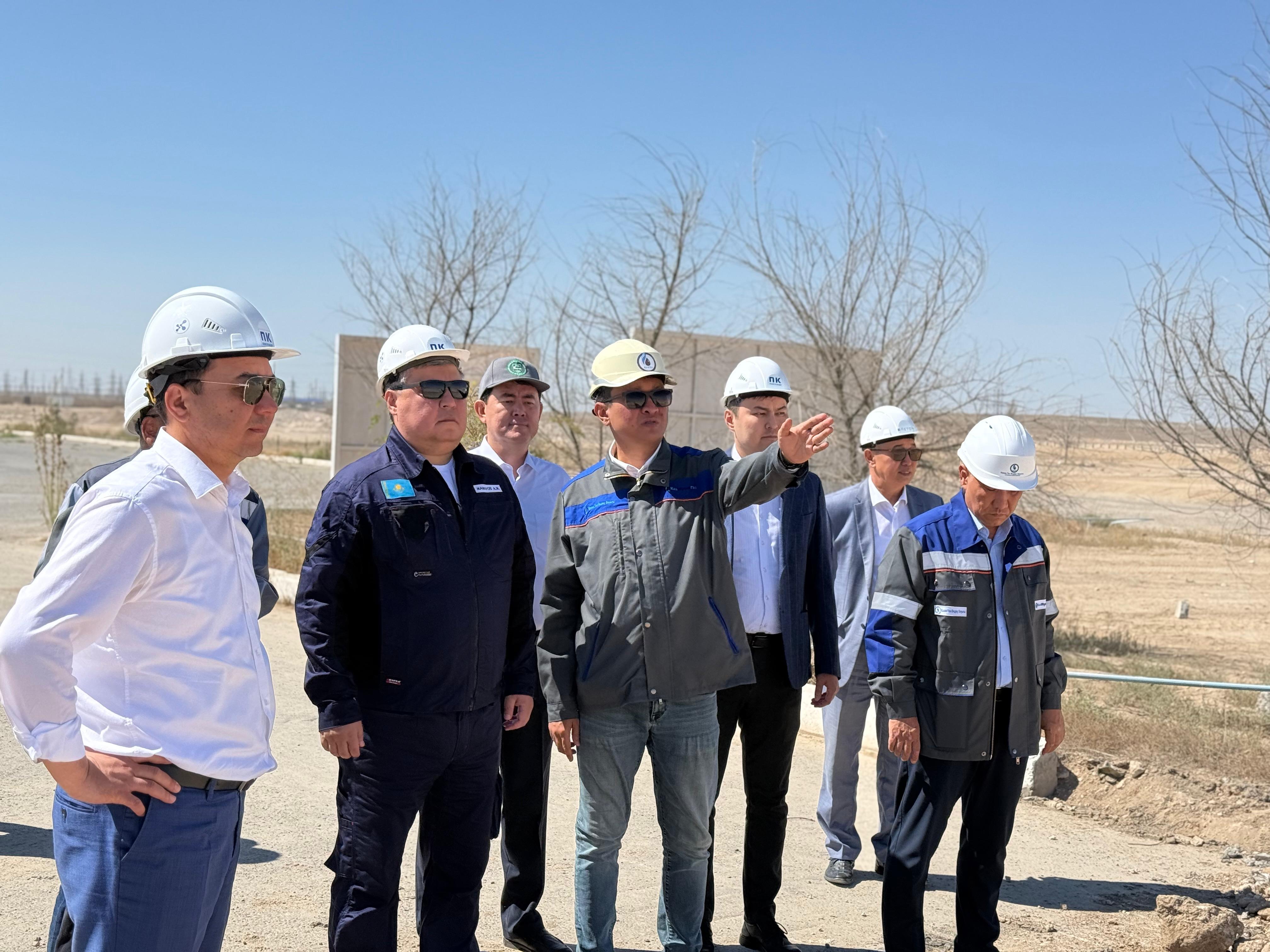Продолжается строительство нового газоперерабатывающего завода в Мангистауской области
