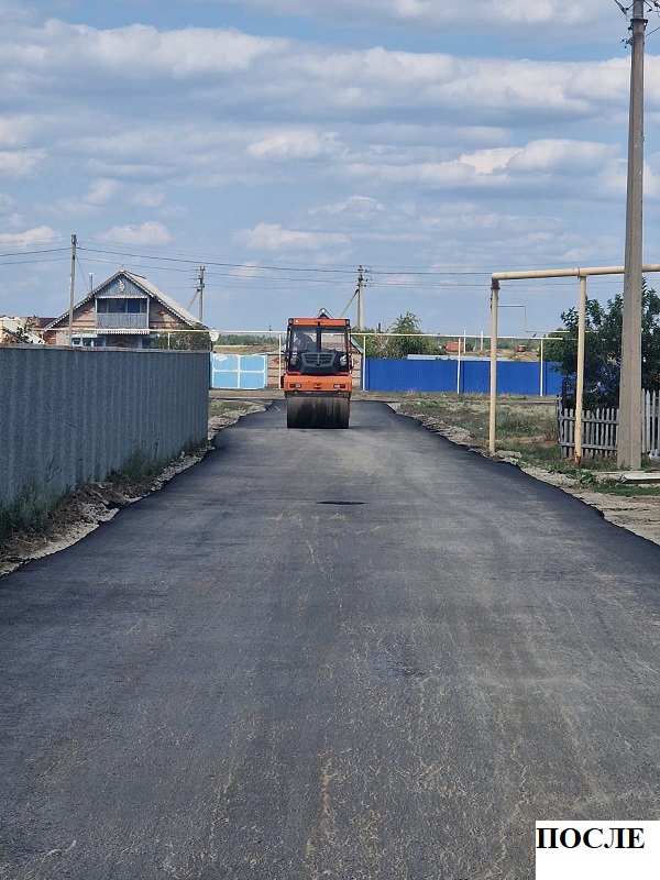 Садовое ауылындағы жолдардың орташа жөндеуі аяқталды