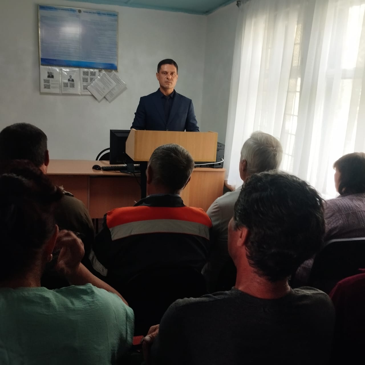 Встреча с населением акима Есильского сельского округа Дурманова В.П.