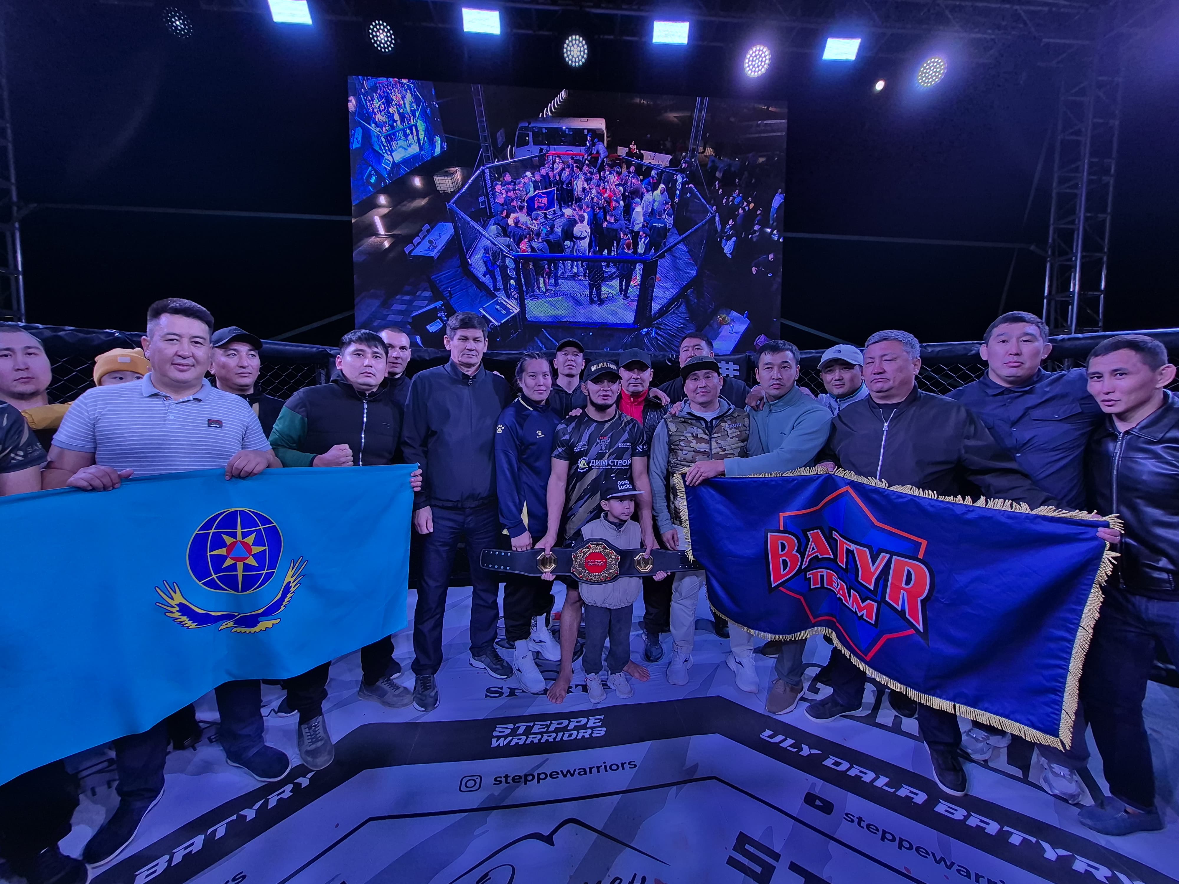 ШҚО құтқарушысы "Ұлы дала батыры" кәсіби турнирінің титулдық белбеуін жеңіп алды.