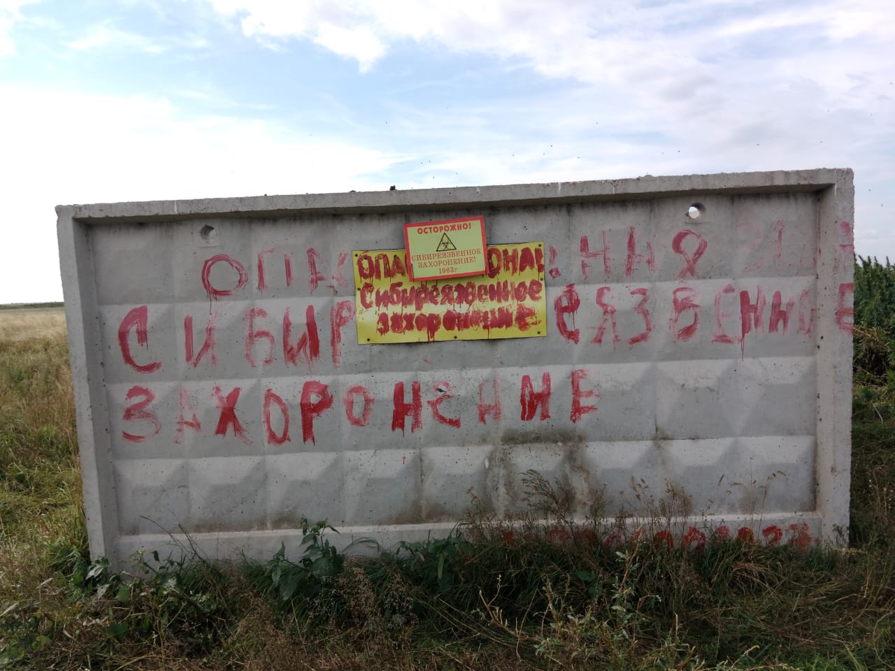 В рамках исполнения поручения акима области на территории района проводится работа по контролю за сибиреязвенными захоронениями.
