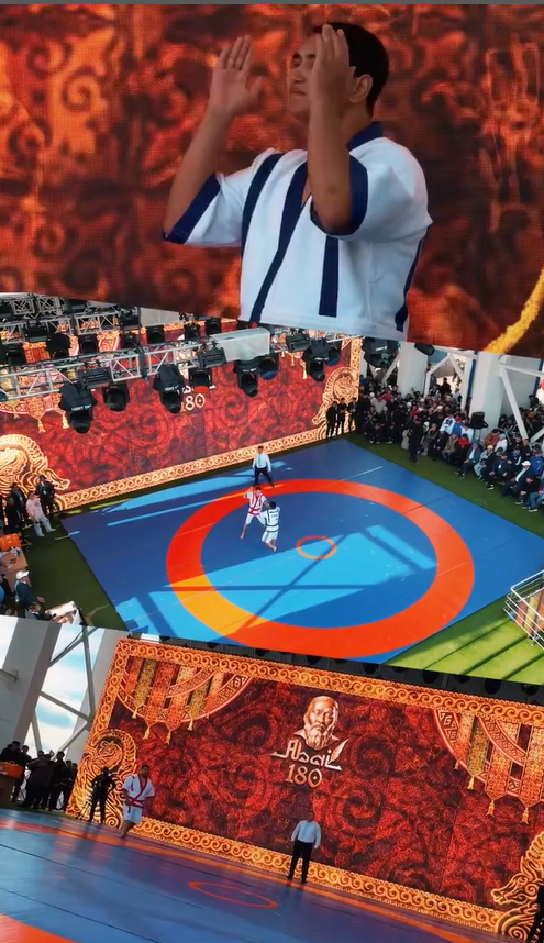 Завершилось соревнование по казахской борьбе, организованное в честь 180-летия Абая Кунанбайулы