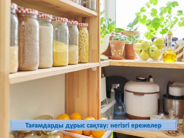 Тағамдарды дұрыс сақтау: негізгі ережелер