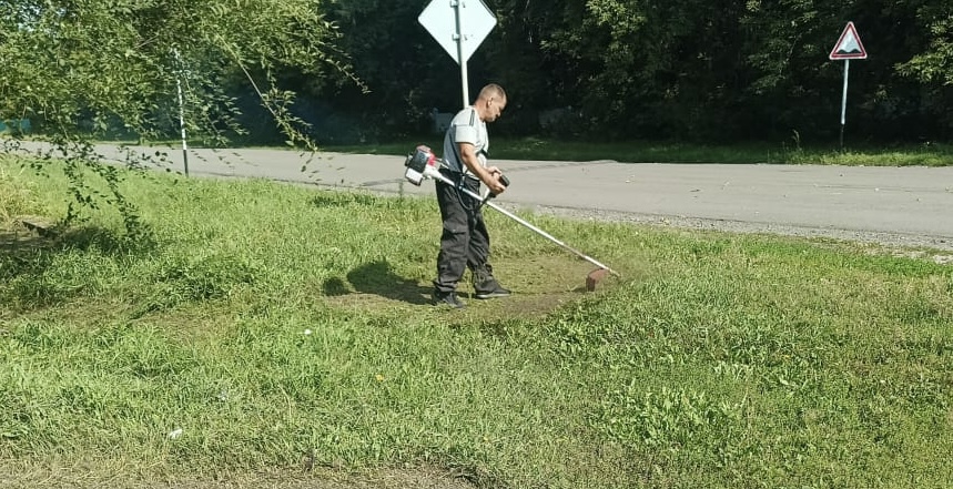 В селе Сатай работа по благоустройству идёт полным ходом! 🌿