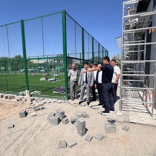 ТҮРКІСТАН: ОБЛЫС ӘКІМІНІҢ ОРЫНБАСАРЫ ҚҰРЫЛЫСЫ БИЫЛ БІТЕТІН СПОРТ НЫСАНДАРЫН  АРАЛАДЫ