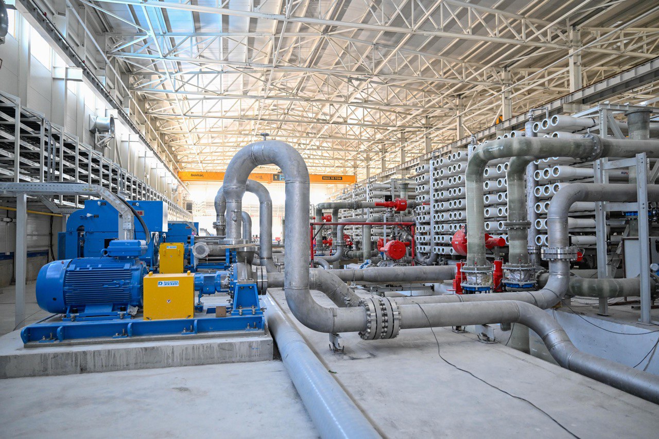 В Кендерли запущена первая линия опреснительного завода