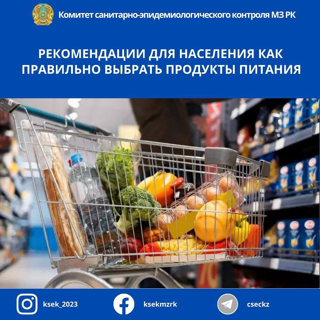 Рекомендации для населения как правильно выбрать продукты питания