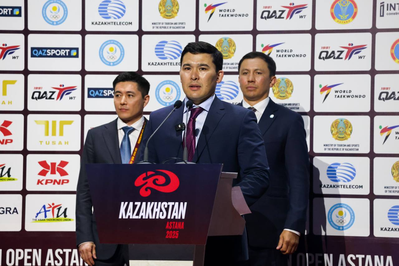 Ербол Мырзабосынов принял участие в торжественном открытии Kazakhstan Open 2025 по таеквондо