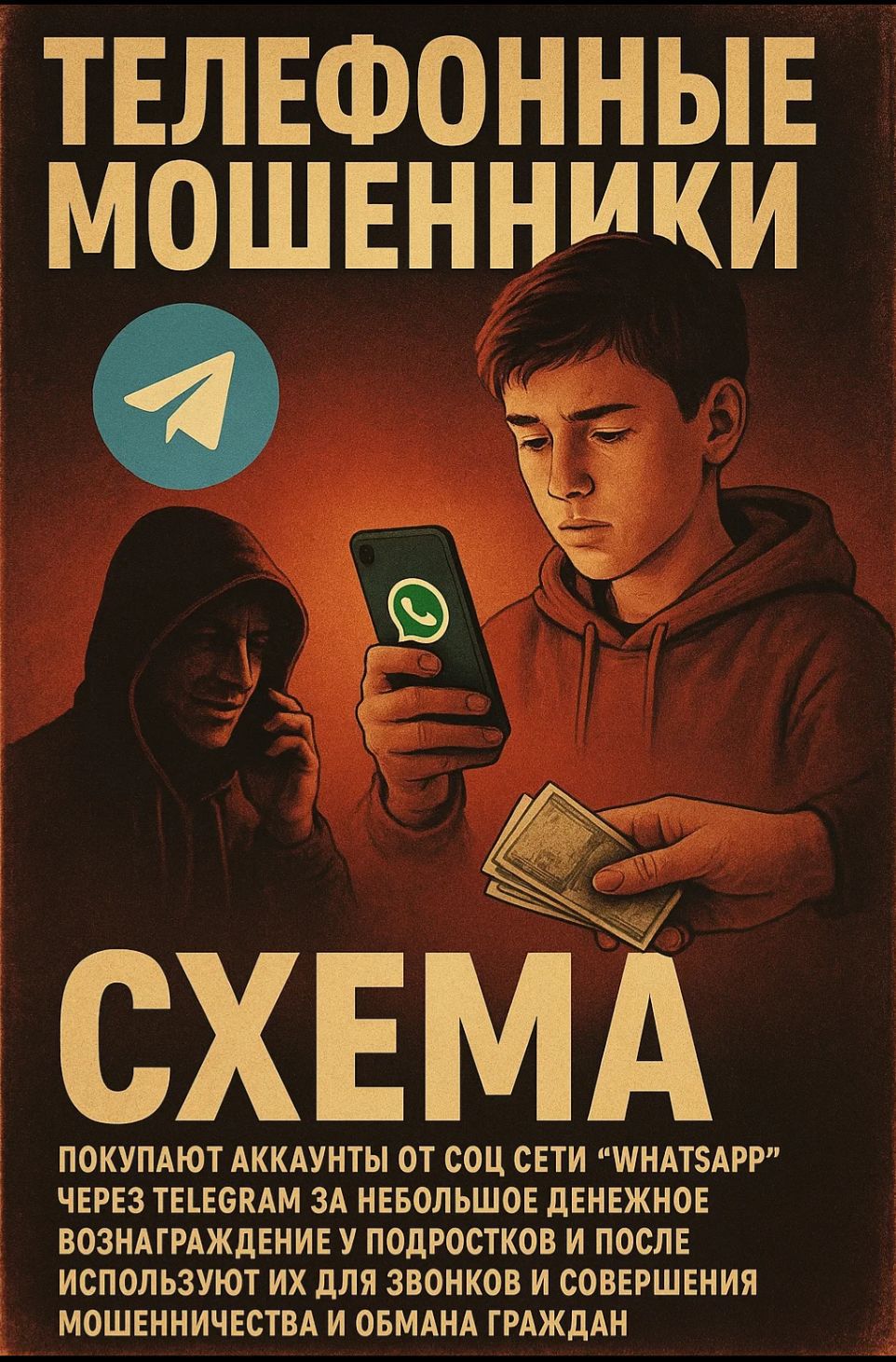 Қостанай облысында жасөспірімдер WhatsApp аккаунттарын алаяқтарға сатқан: полиция ата-аналарға үндеу жасады