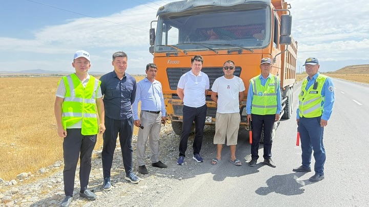 САЙРАМДА АУЫР ЖҮК КӨЛІКТЕРІНЕ ҚАТЫСТЫ РЕЙД ӨТТІ