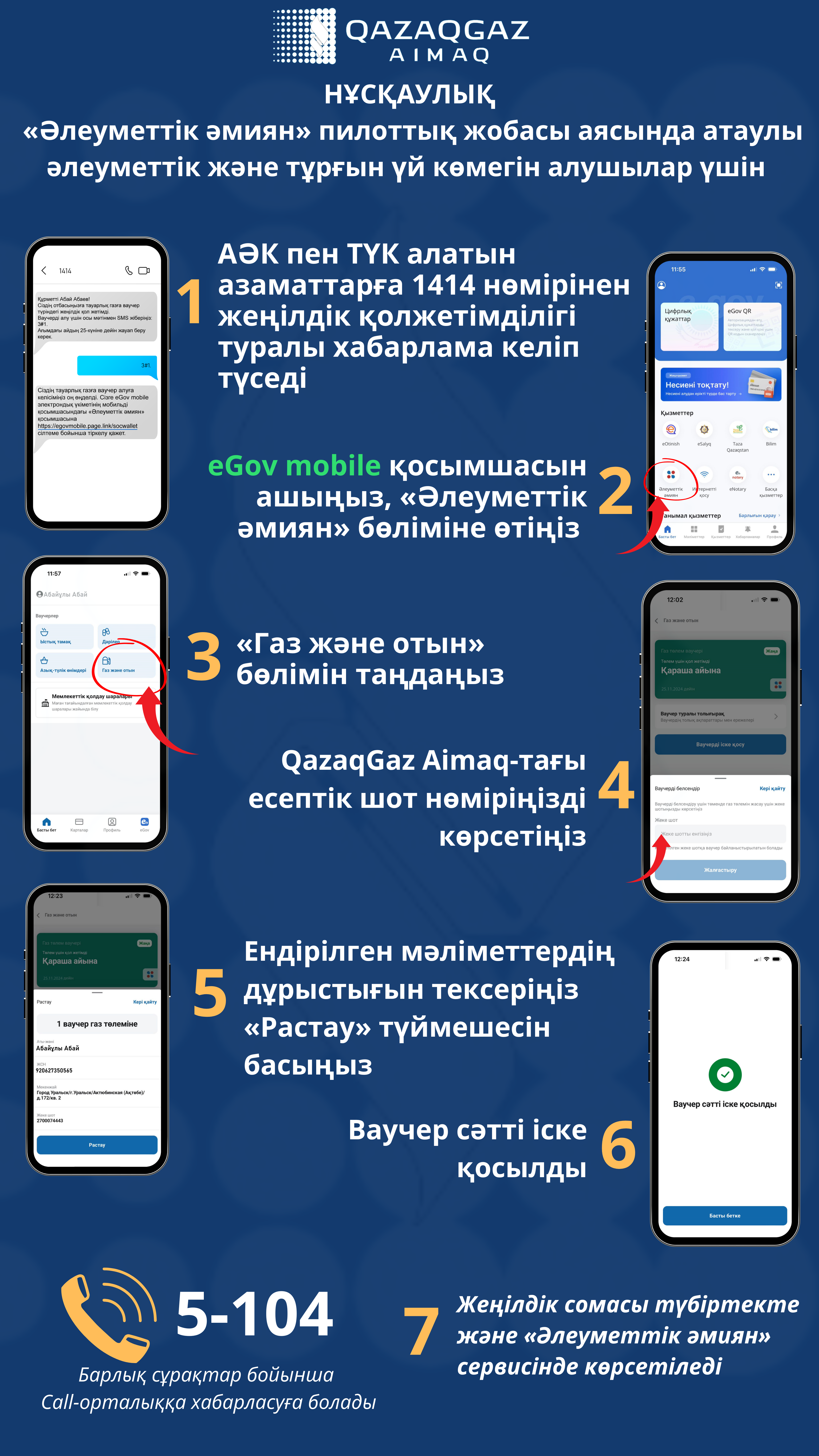 Нұсқаулық "Әлеуметтік әмиян" пилоттық жобасы аясында атаулы әлеуметтік және тұрғын үй көмегін алушылар үшін