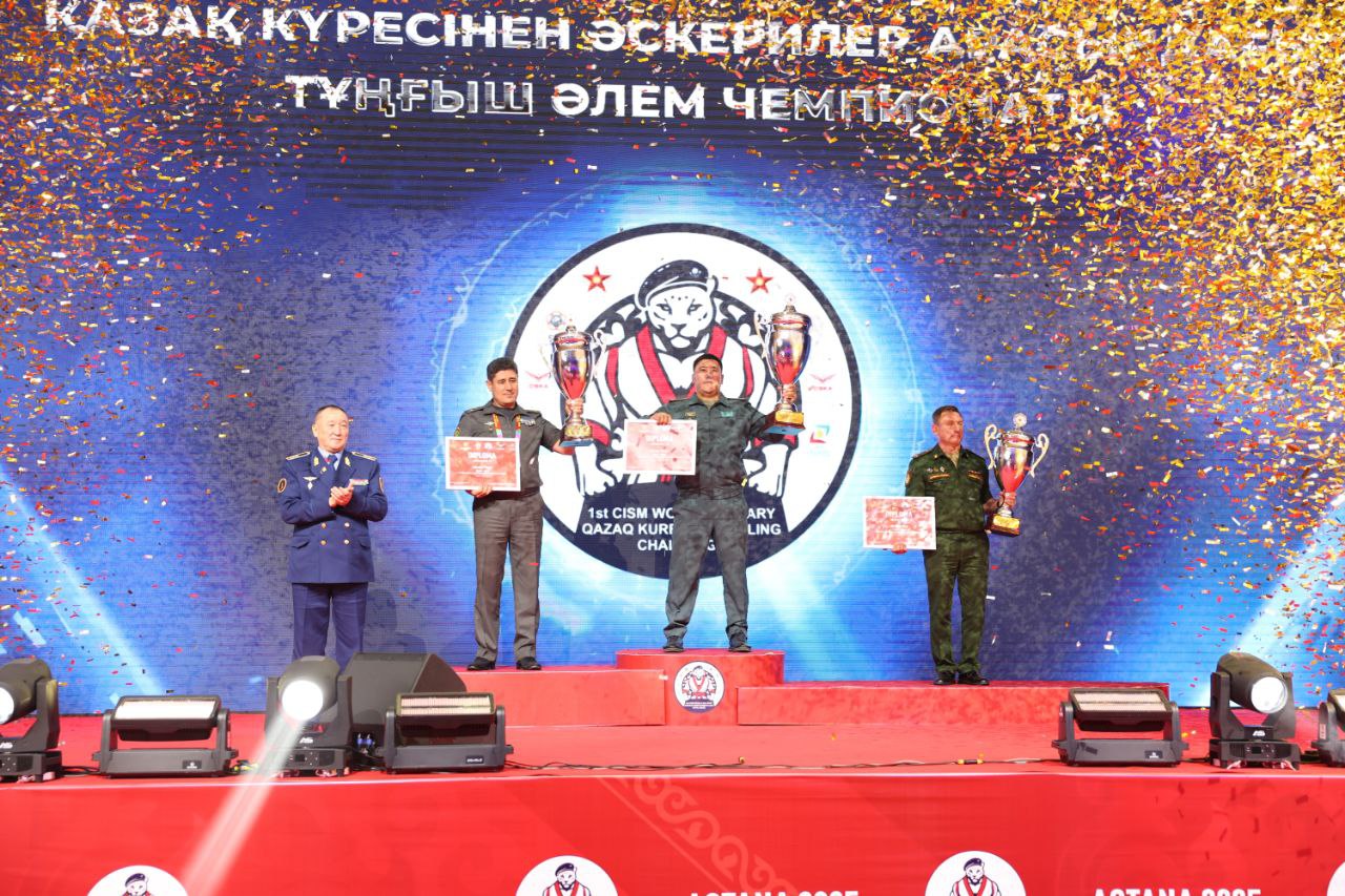 Қазақстан құрамасы қазақ күресінен CISM әлем чемпионатында бірінші орынды жеңіп алды