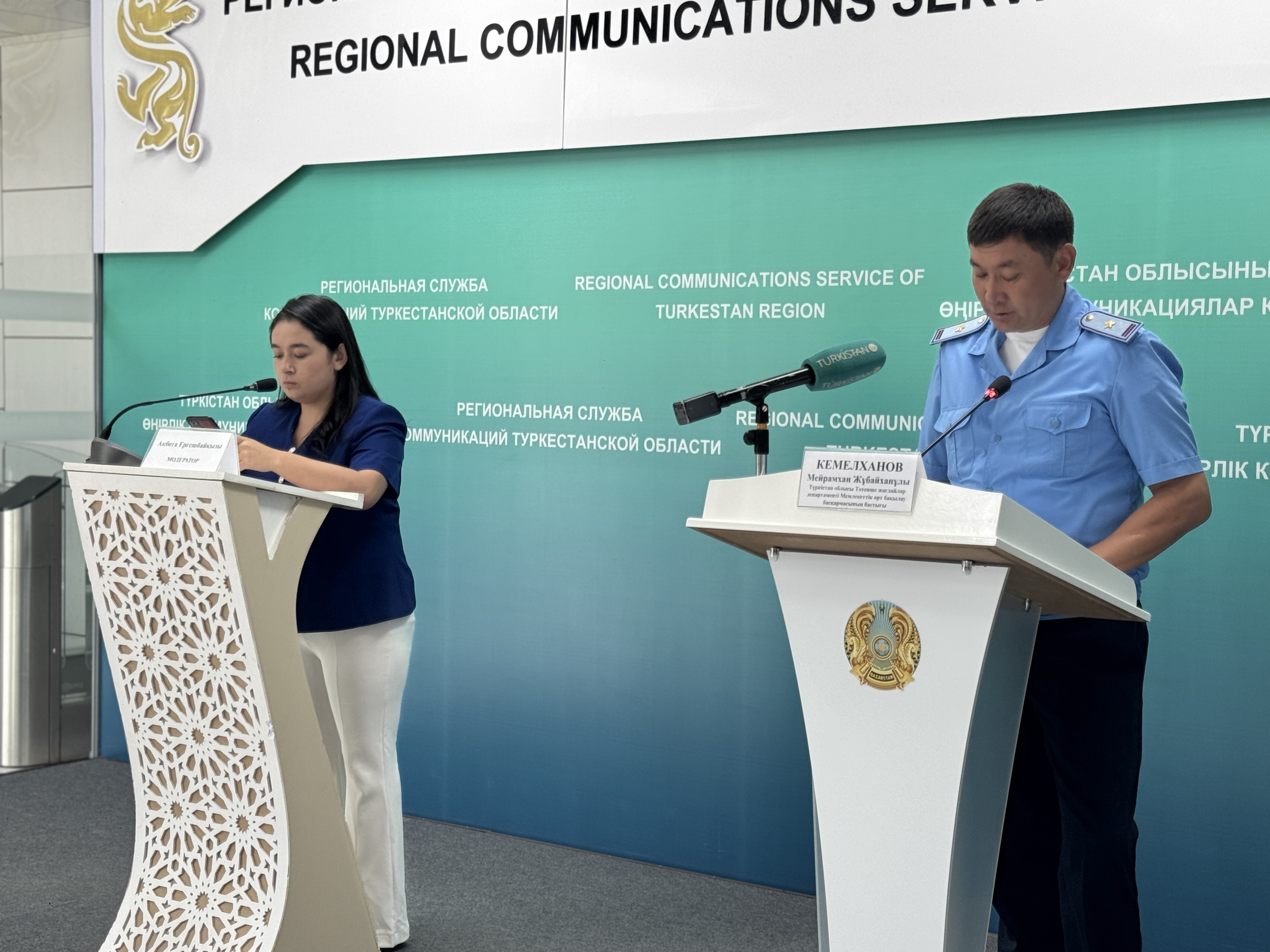 Проведен брифинг по вопросам пожарной безопасности в Туркестанской области
