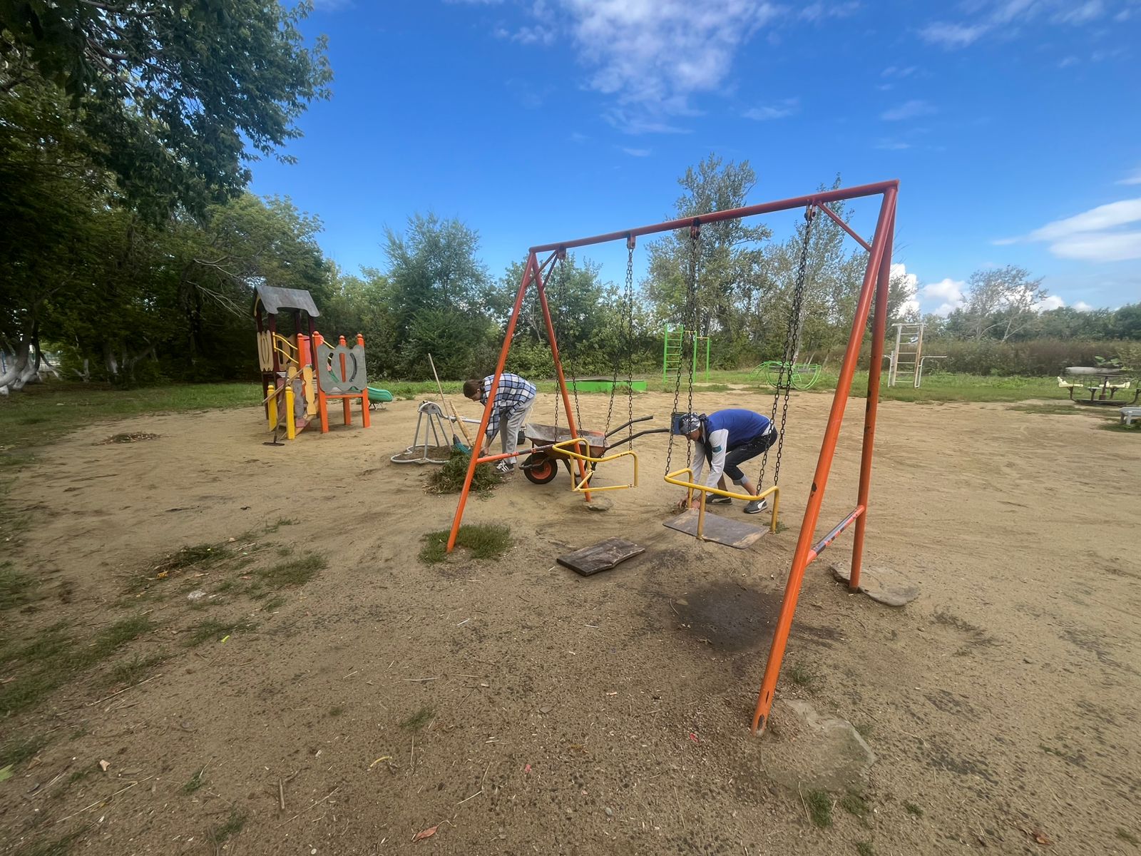 Воронеж ауылдық округіндегі" Таза Қазақстан " акциясы.