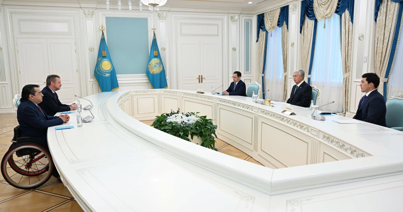 Президент принял руководителей Международного паралимпийского комитета (IPC) и Азиатского паралимпийского комитета (APC)