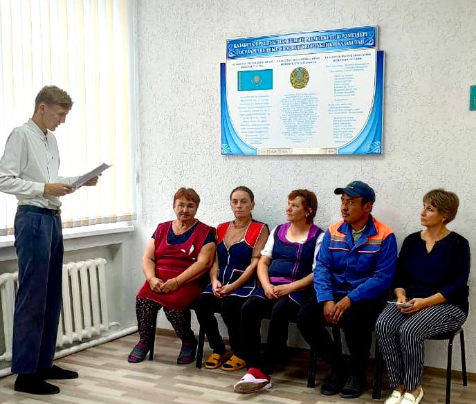 В селе Спасовка была проведена лекция на тему - “Все о разделе “Образование” в eGov. kz” и ответы на проблемные вопросы.