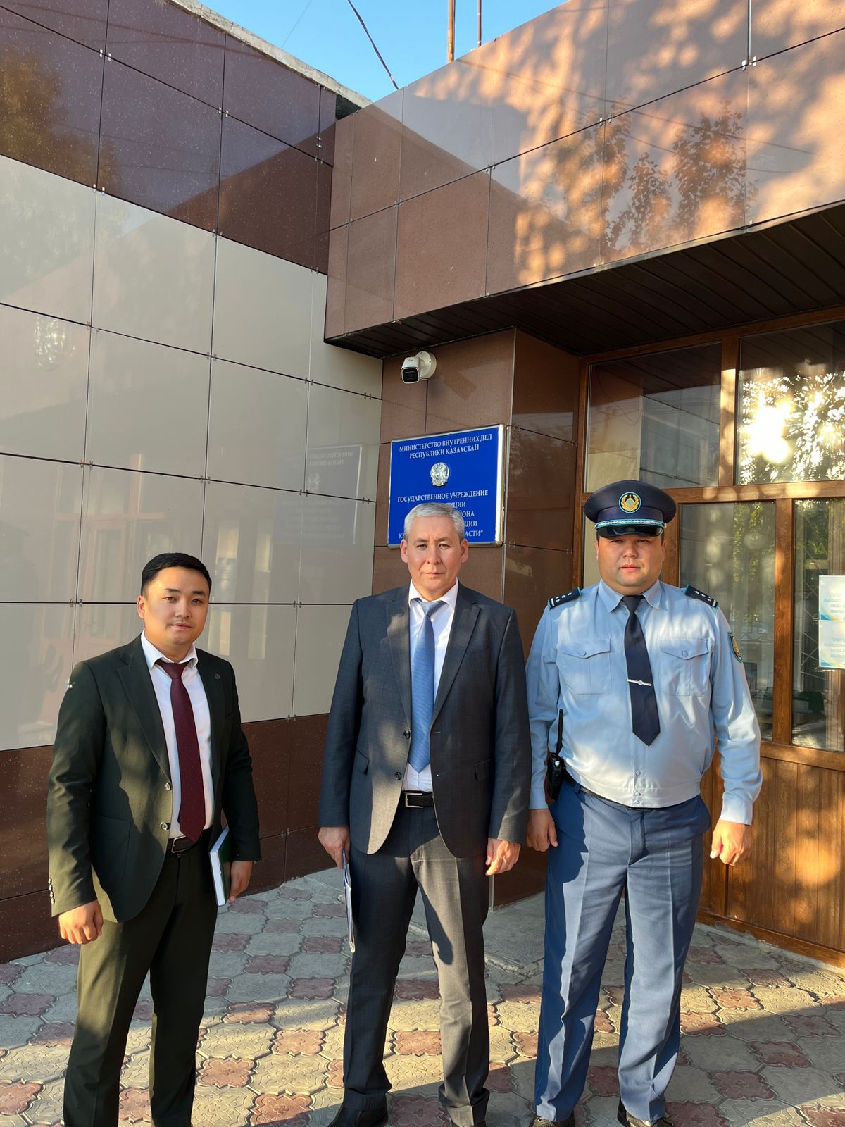 ӨКІЛ ШИЕЛІ АУДАНЫНЫҢ ПОЛИЦИЯ БӨЛІМІНЕ БАРДЫ