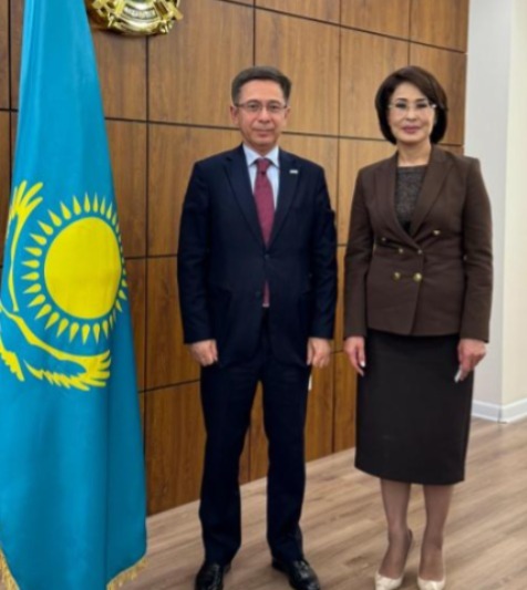 АҚМАРАЛ ӘЛНАЗАРОВА ӨЗБЕКСТАН РЕСПУБЛИКАСЫНЫҢ ҚАЗАҚСТАНДАҒЫ ЕЛШІСІМЕН КЕЗДЕСУ ӨТКІЗДІ