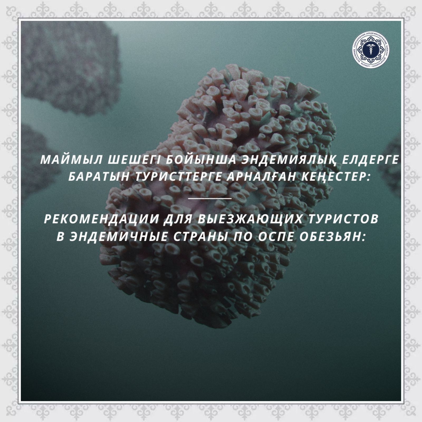 Маймыл шешегі бойынша эндемиялық елдерге баратын туристтерге арналған кеңестер