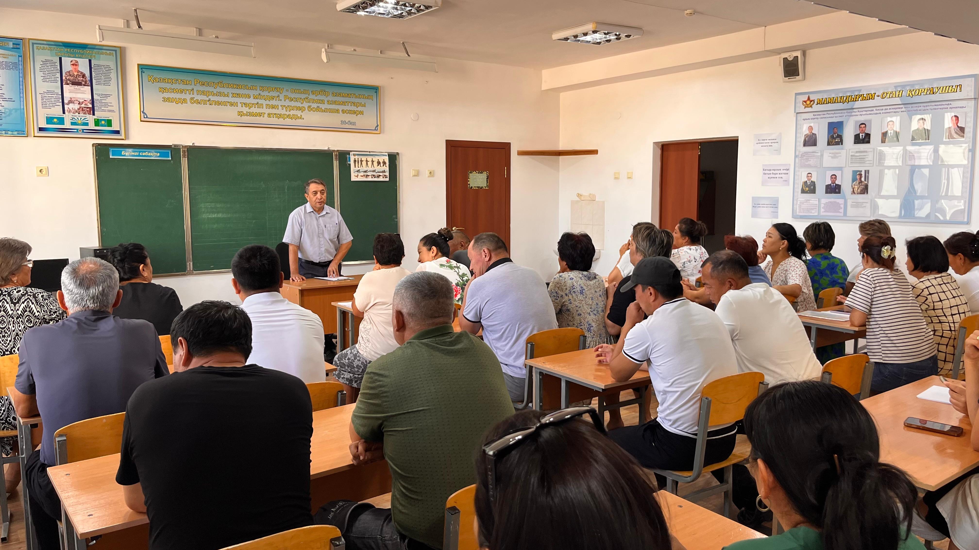 Отчетная встреча акима Каратурыксого сельского округа