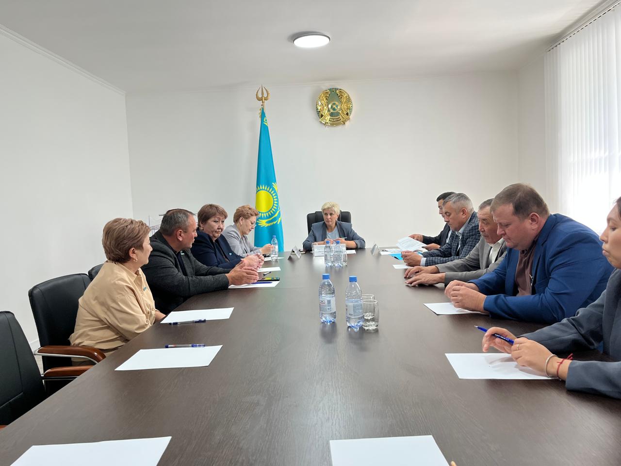 C рабочим визитом в Жаксынский район прибыла депутат Мажилиса Парламента РК Кучинская Ю.В.