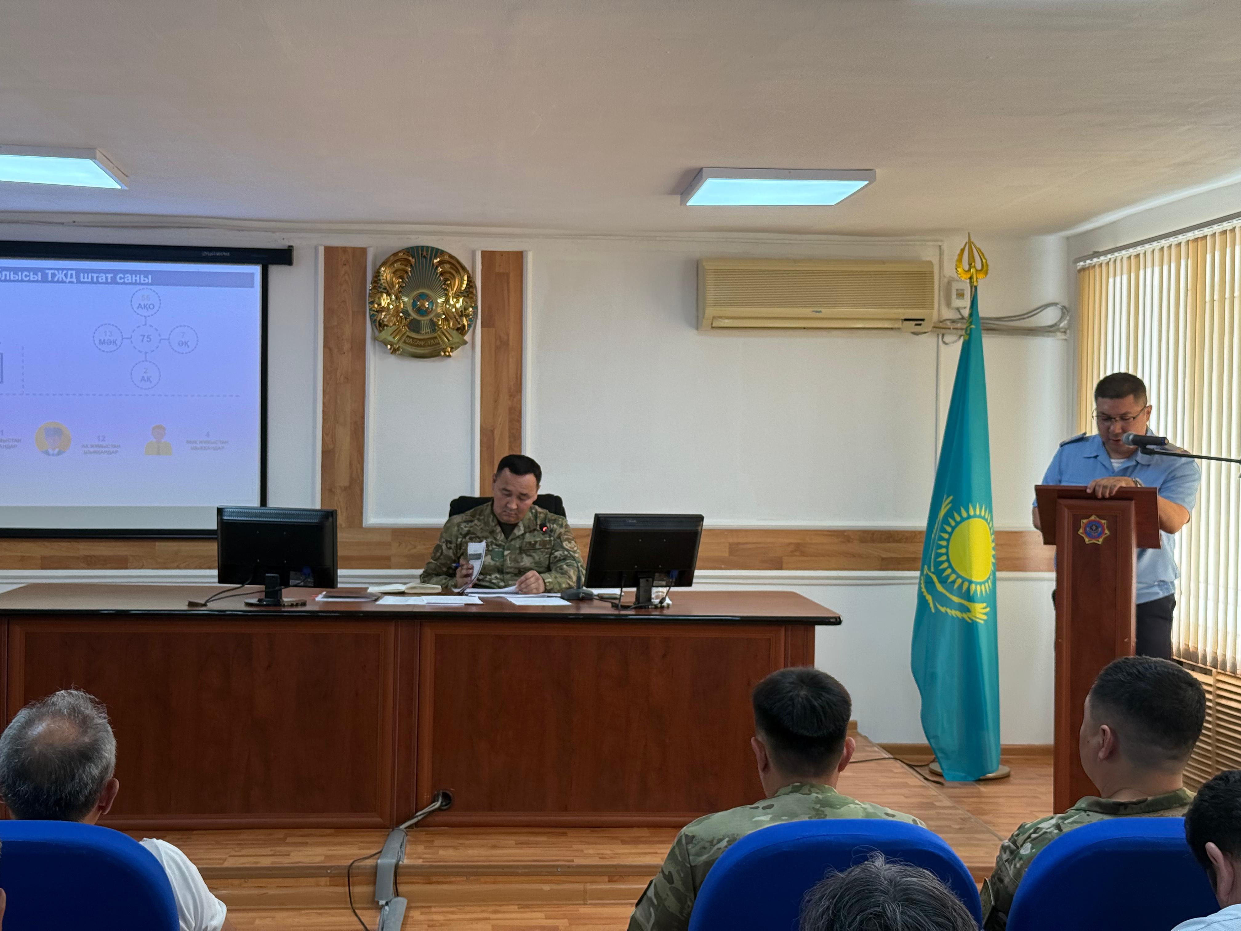 Департаментте 2025 жылдың І жартыжылдығы бойынша жедел кеңес өтті