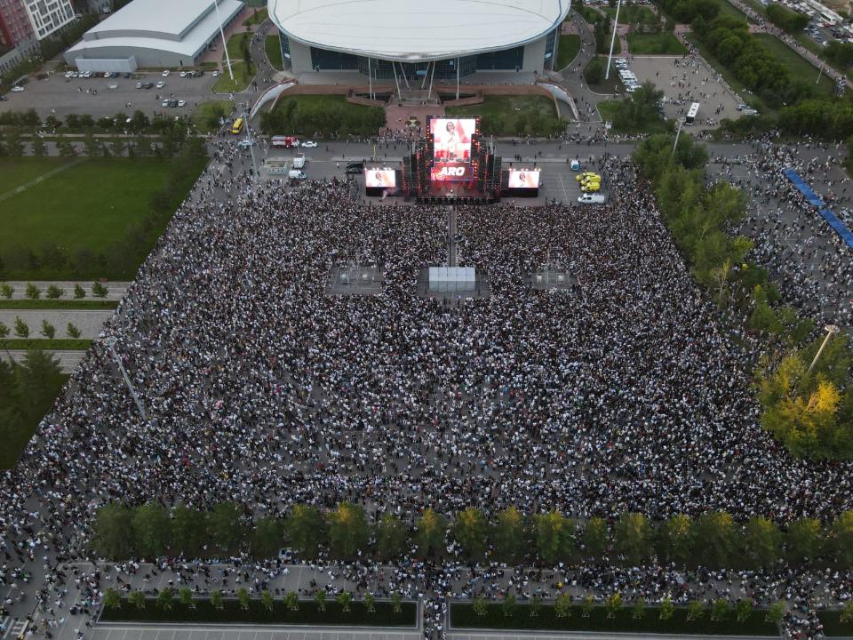 Масштабный Open Air концерт в честь Дня столицы прошёл в Астане