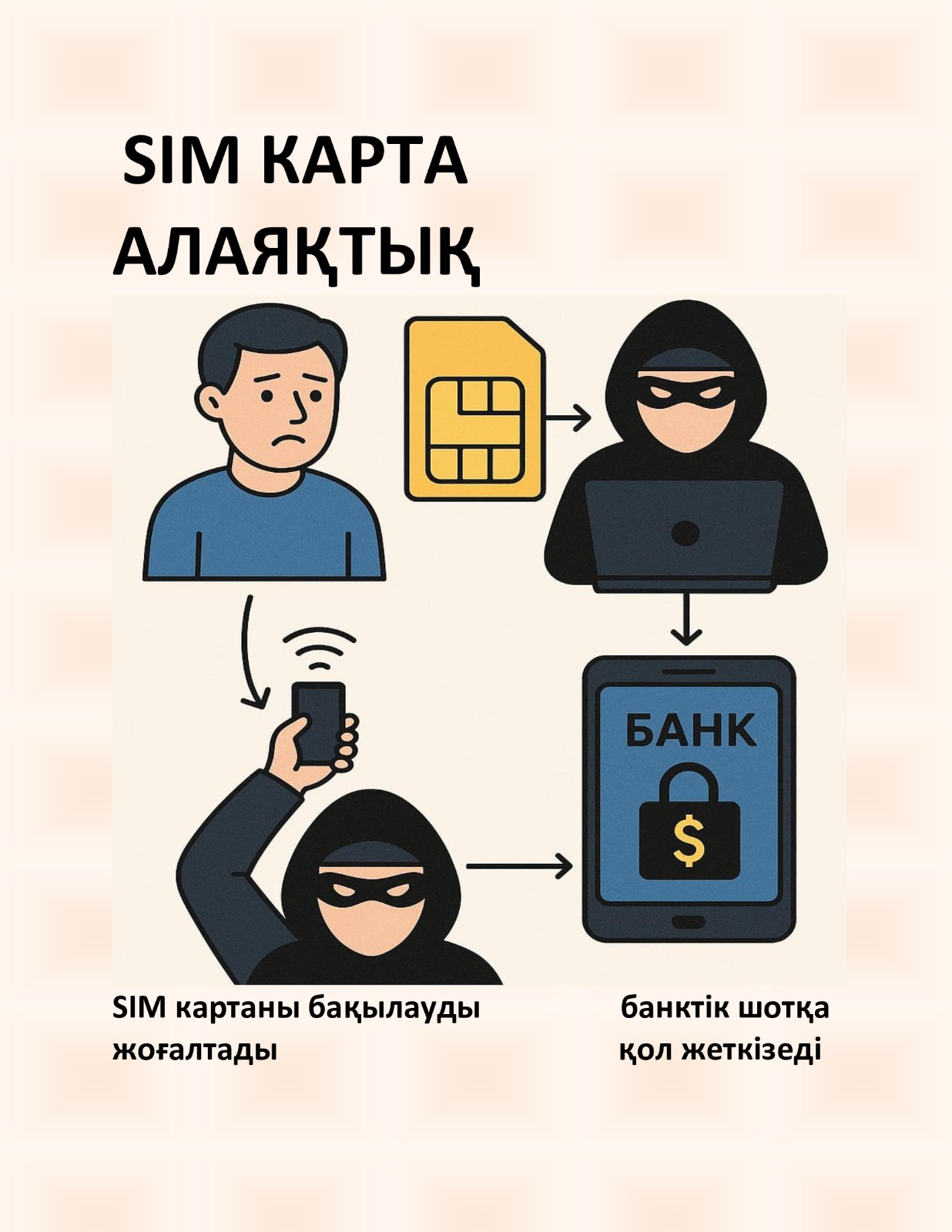 НАЗАР АУДАРЫҢЫЗ! SIM-карталармен алаяқтық!
