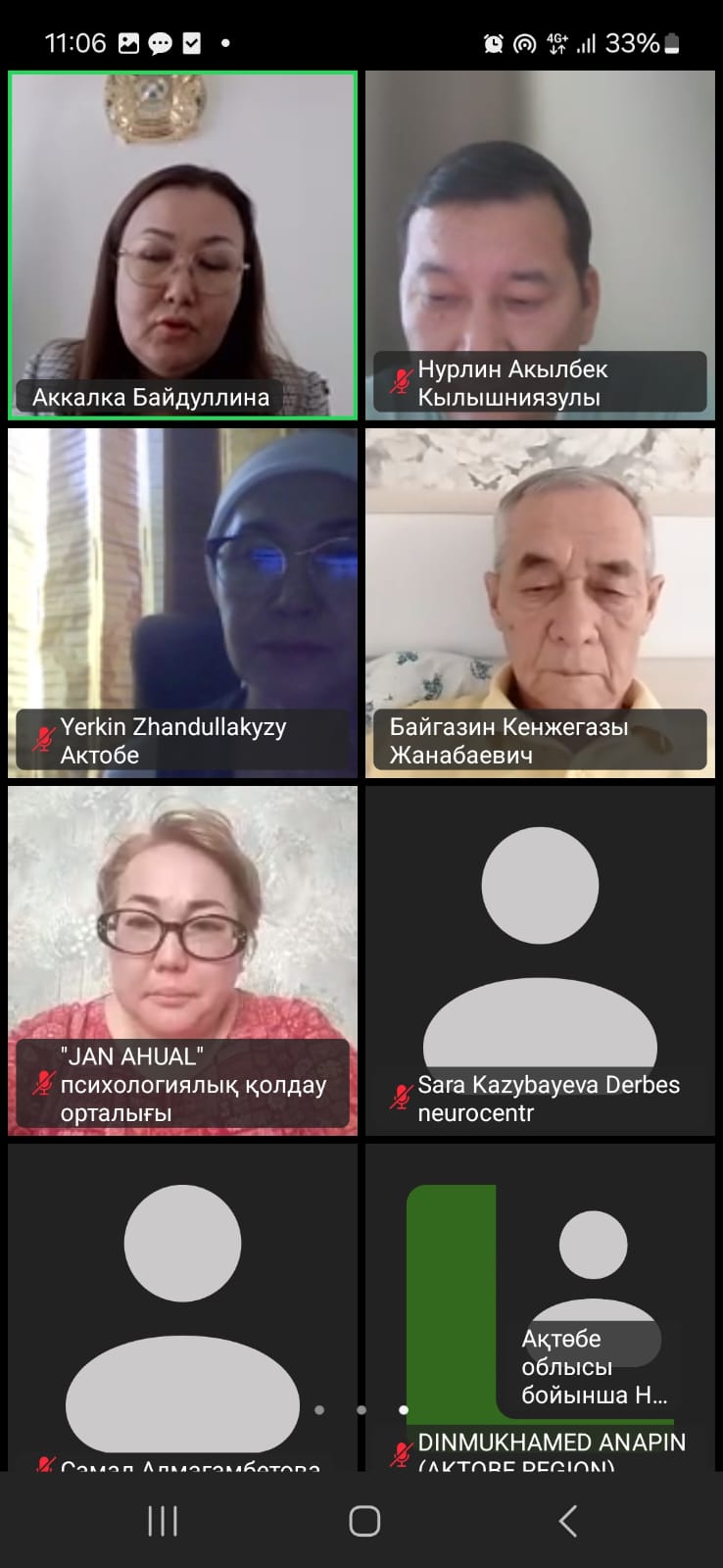 Очередное заседание Экспертного совета при Представителе Уполномоченного по правам человека в Актюбинской области