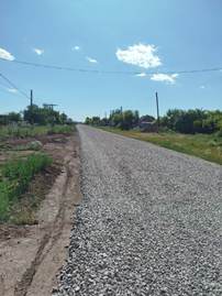 Николаевка ауылының көшелеріндегі автомобиль жолдарын орташа жөндеу