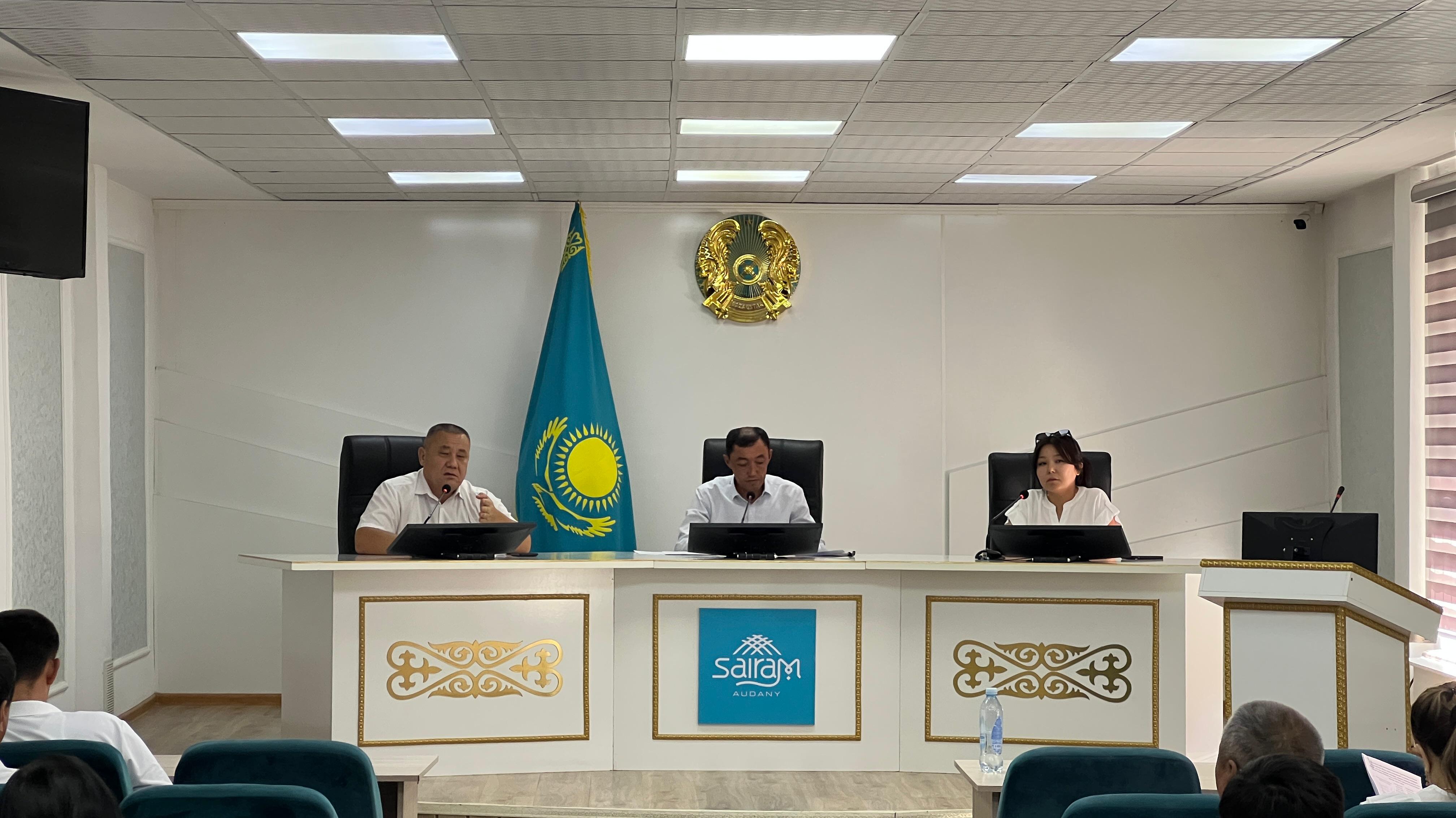 🔰 САЙРАМ: АУДАН КӘСІПОРЫН ИЕЛЕРІНЕ ЖАЗАТАЙЫМ ОҚИҒАЛАРДАН МІНДЕТТІ САҚТАНДЫРУ ШАРТТАРЫНЫҢ МАҢЫЗДЫЛЫҒЫ ТҮСІНДІРІЛДІ