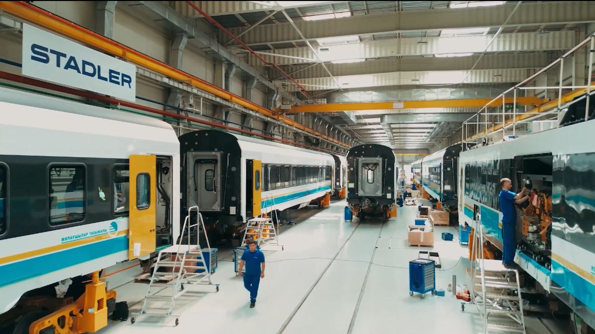Завод Stadler Kazakhstan, расположенный в Индустриальном парке №1 города Астаны