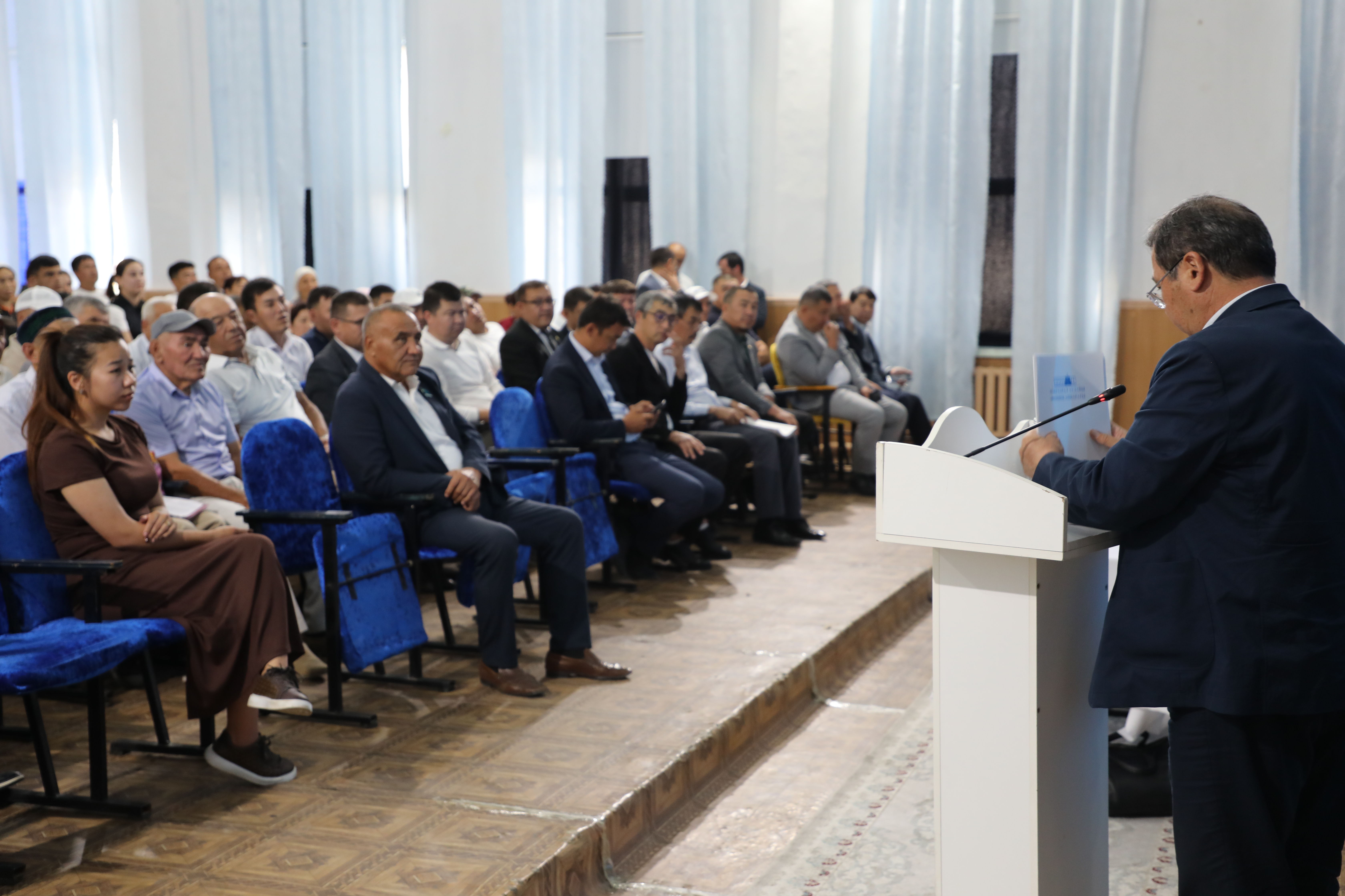 АУДАН ӘКІМІ МАҚТААРАЛ АУЫЛДЫҚ ОКРУГІНІҢ ТҰРҒЫНДАРЫМЕН КЕЗДЕСТІ