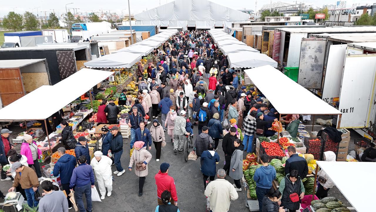 В Астане прошла ярмарка сельскохозяйственной продукции аграриев из Актюбинской и Кызылординской областей