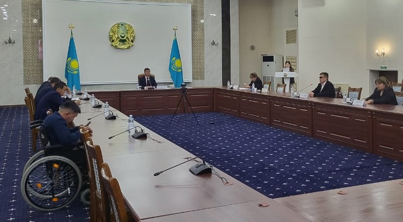 Заседание Координационного совета по делам лиц с инвалидностью при акимате Северо-Казахстанской области