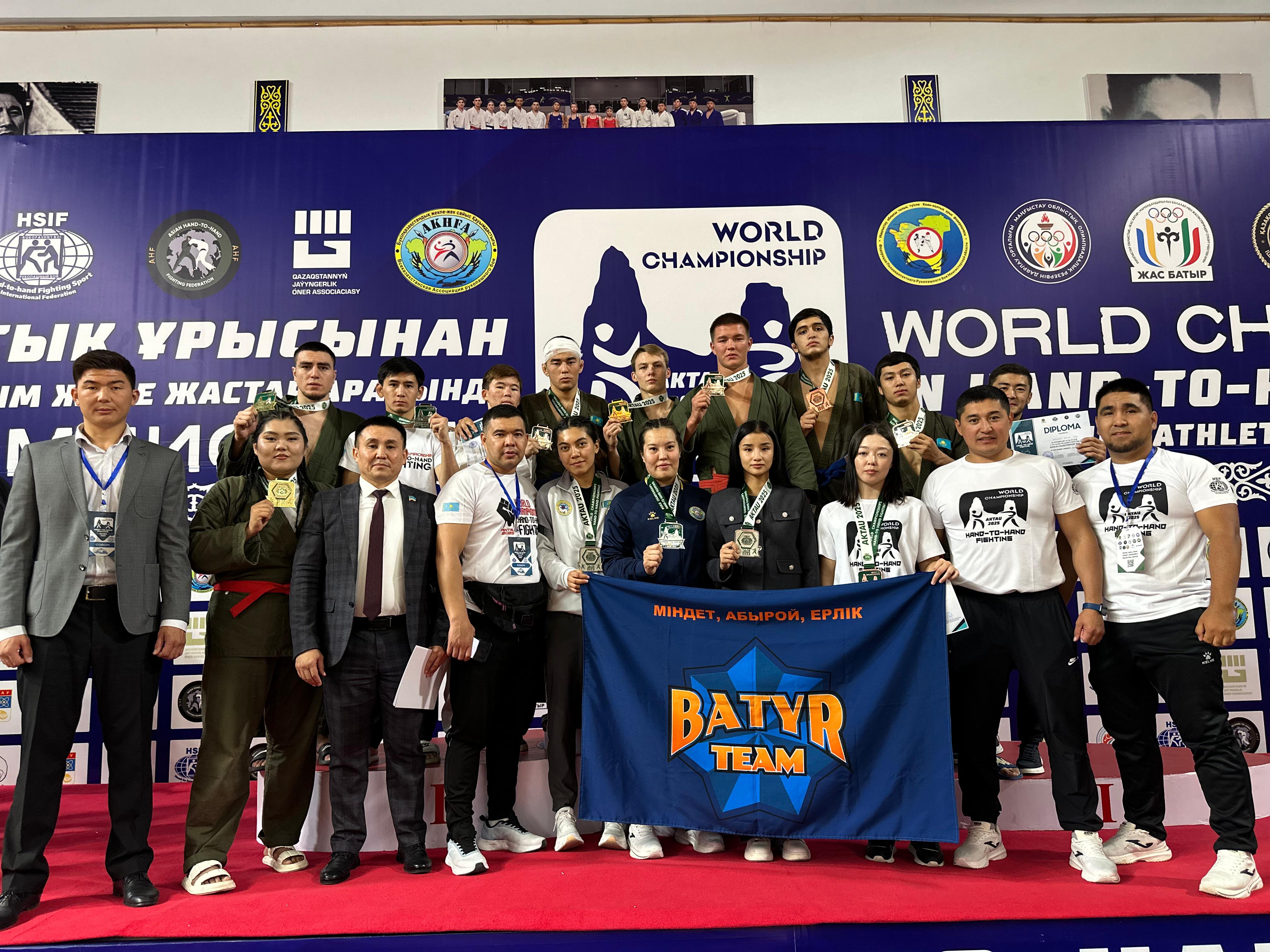 ДЧС Мангистауской области — 5 медалей на Чемпионате мира по рукопашному бою!
