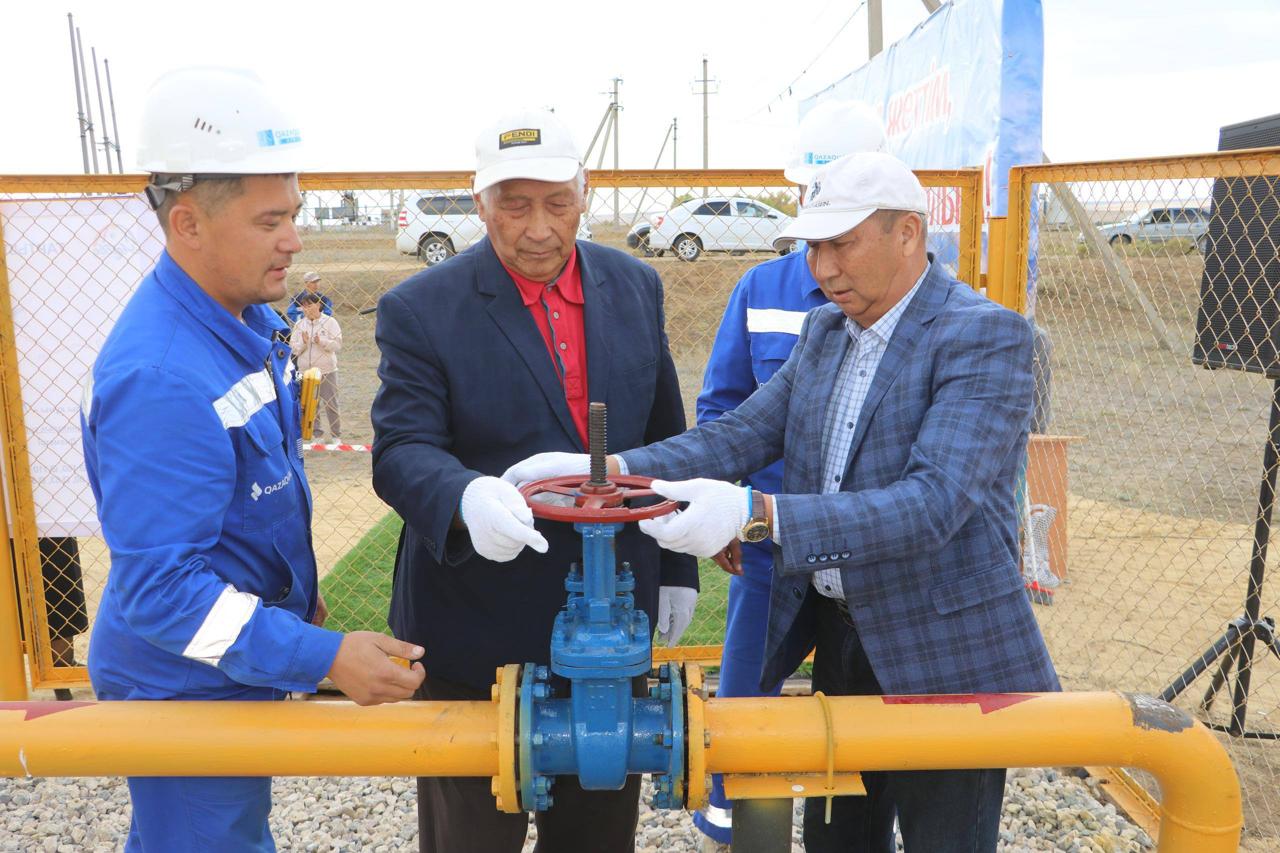 Темір ауданы Шығырлы және Ащысай ауылдарында газ құбыры қосылды