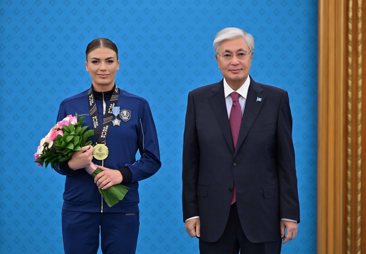 Североказахстанка Наталья Богданова награждена орденом «Құрмет» после победы на чемпионате мира по боксу