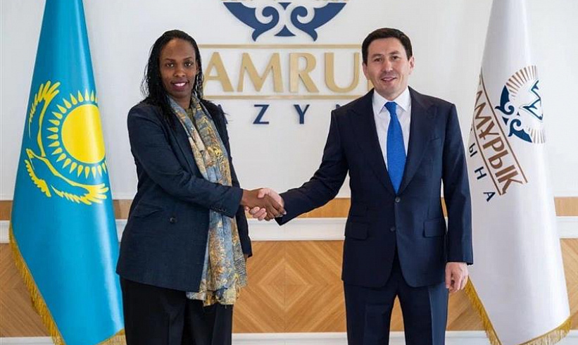 «Самұрық-Қазына» басшысы Нұрлан Жақыпов Rwanda Mines, Petroleum and Gas Board (RMB) бас директоры Алис Уваcе және Ngali Holdings бас директоры Джозеф Бутерамен кездесті