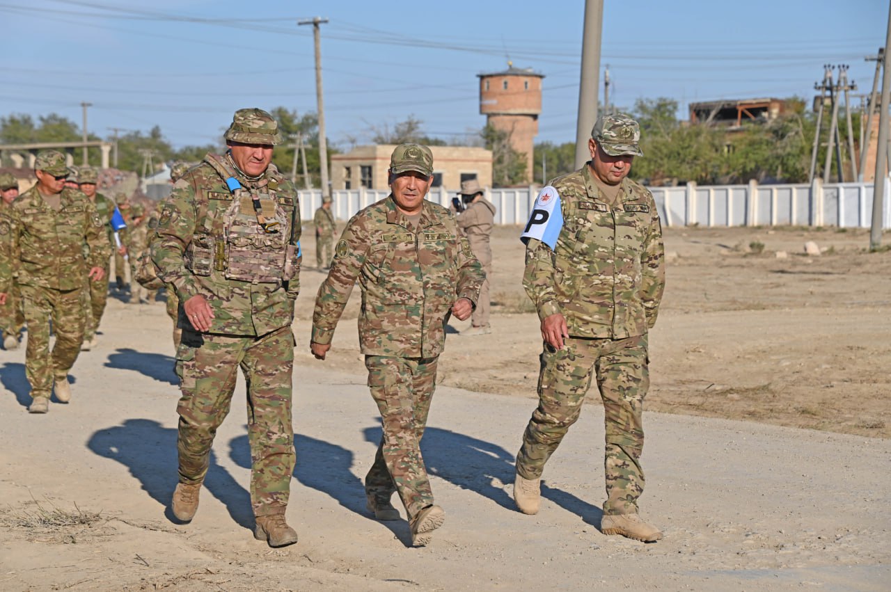 Бас штаб бастығы «Айбалта-2025» оқу-жаттығу ауданын тексерді