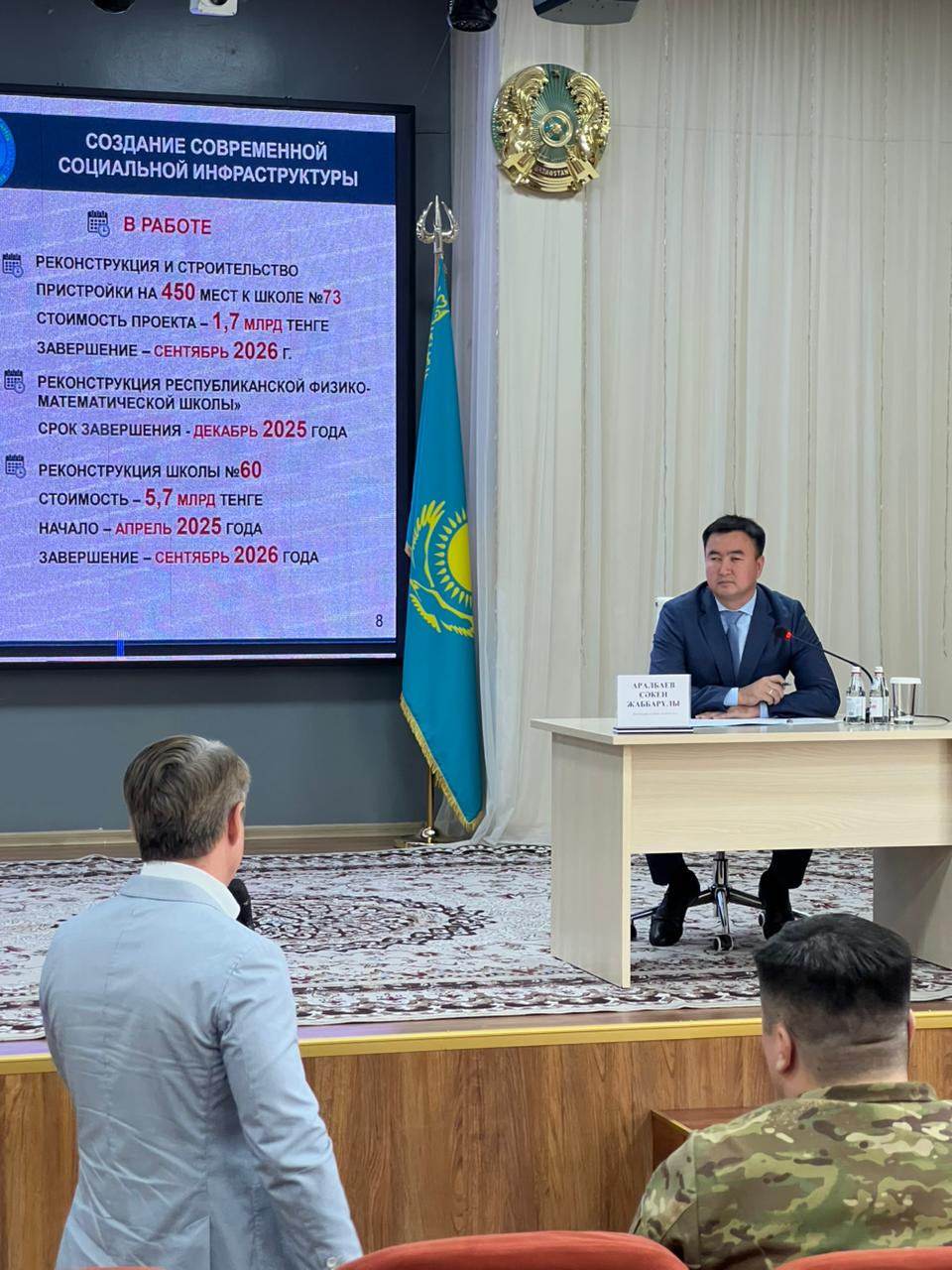 Сегодня (24.09.2025г.) и.о. акима Бостандыкского района Аралбаев Сакен Жаббарович провел встречу с населением в школе-гимназии №140.