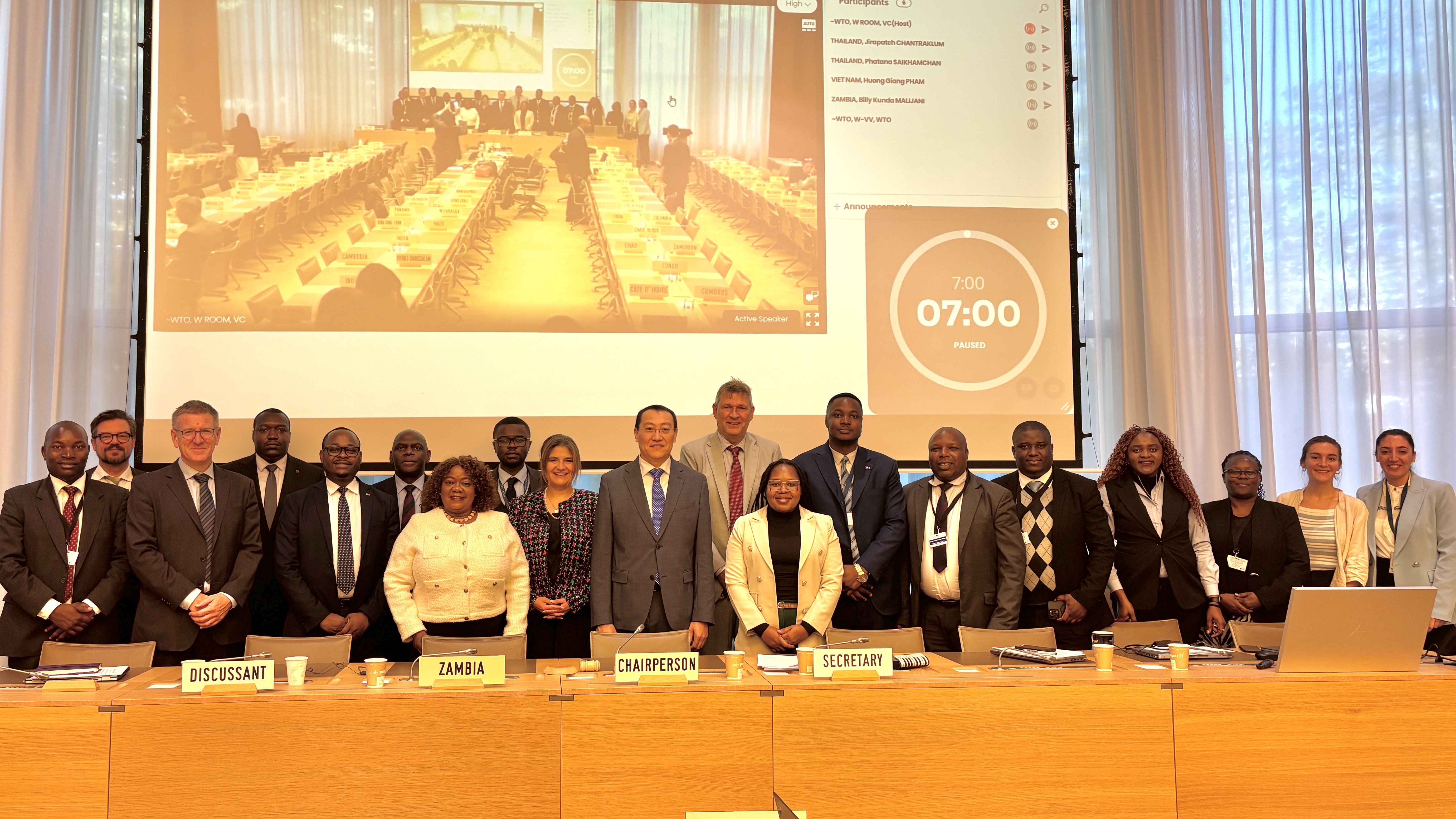 Kazakhstan Chaired the World Trade Organization Meeting on Zambia’s Trade Policy Review