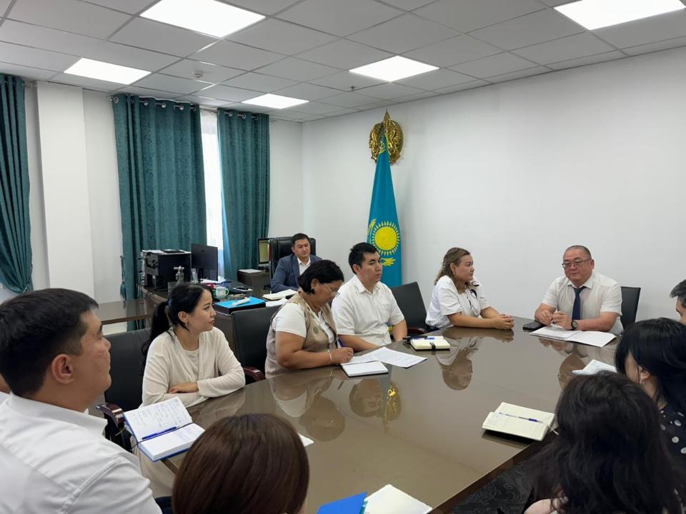 В управлении государственных закупок города Шымкент состоялось совещание по вопросам морально-психологической безопасности и корпоративной этики