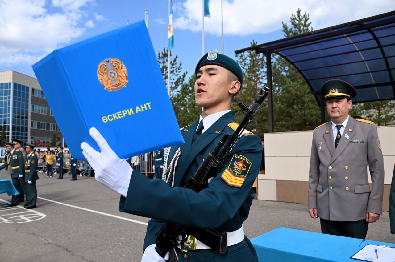 Сағадат Нұрмағамбетов атындағы әскери колледжде әскери ант беру рәсімі өтті